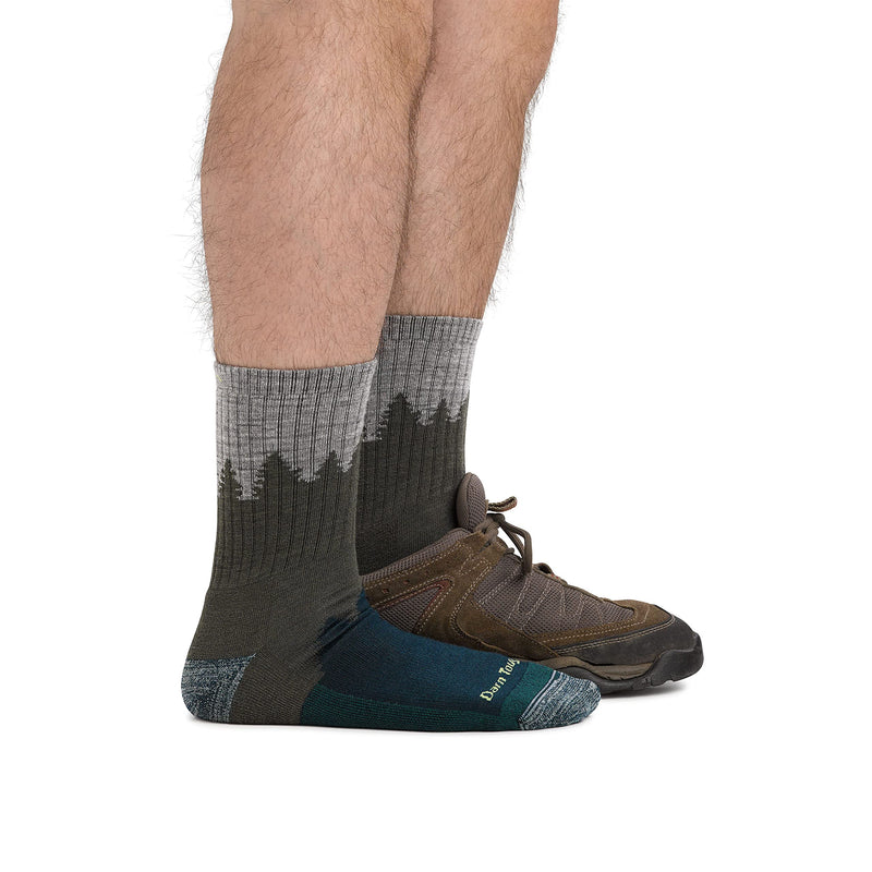 [Australia - AusPower] - DARN TOUGH (1974) Number 2 Micro Crew Midweight with Cushion Men's Sock Medium Green 