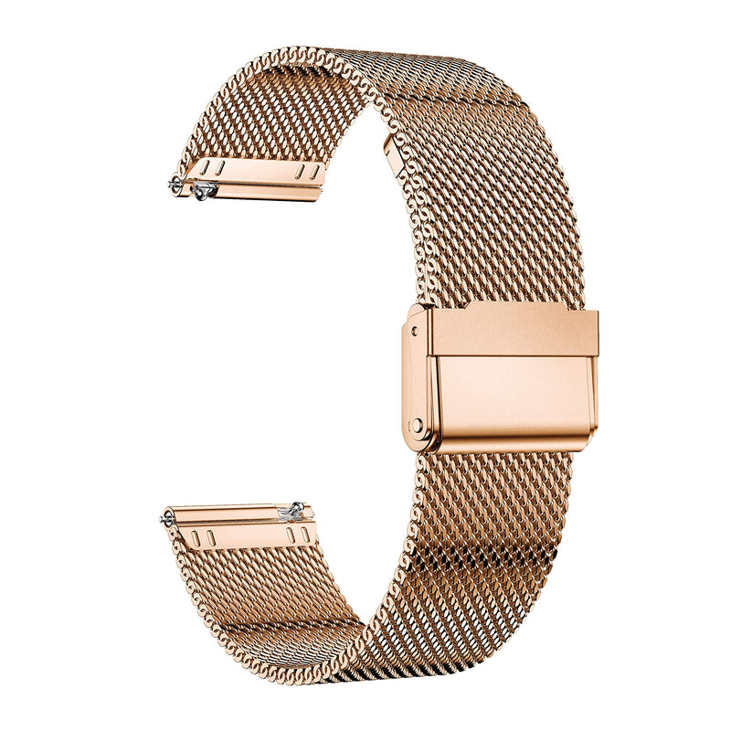 [Australia - AusPower] - Yeejok 22mm Watch Bands Compatible for Fossil Gen 6/5E 44mm, Samsung Galaxy Watch3 45mm/Garmin Venu2/Vivoactive 4, Milanese Watch Strap for Men and Women, Rose Gold 