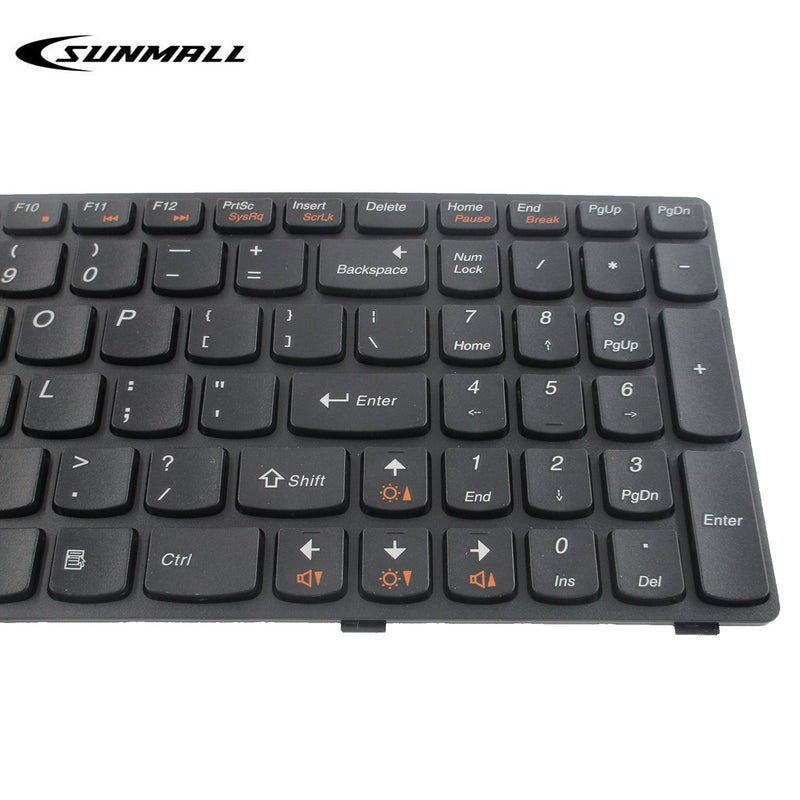 [Australia - AusPower] - SUNMALL New Keyboard Replacement with Frame for IBM LenovoIdeapad G570 Z560 Z560A Z560G G575 G780 G770 Z565 Series Laptop/Notebook Black US Layout 