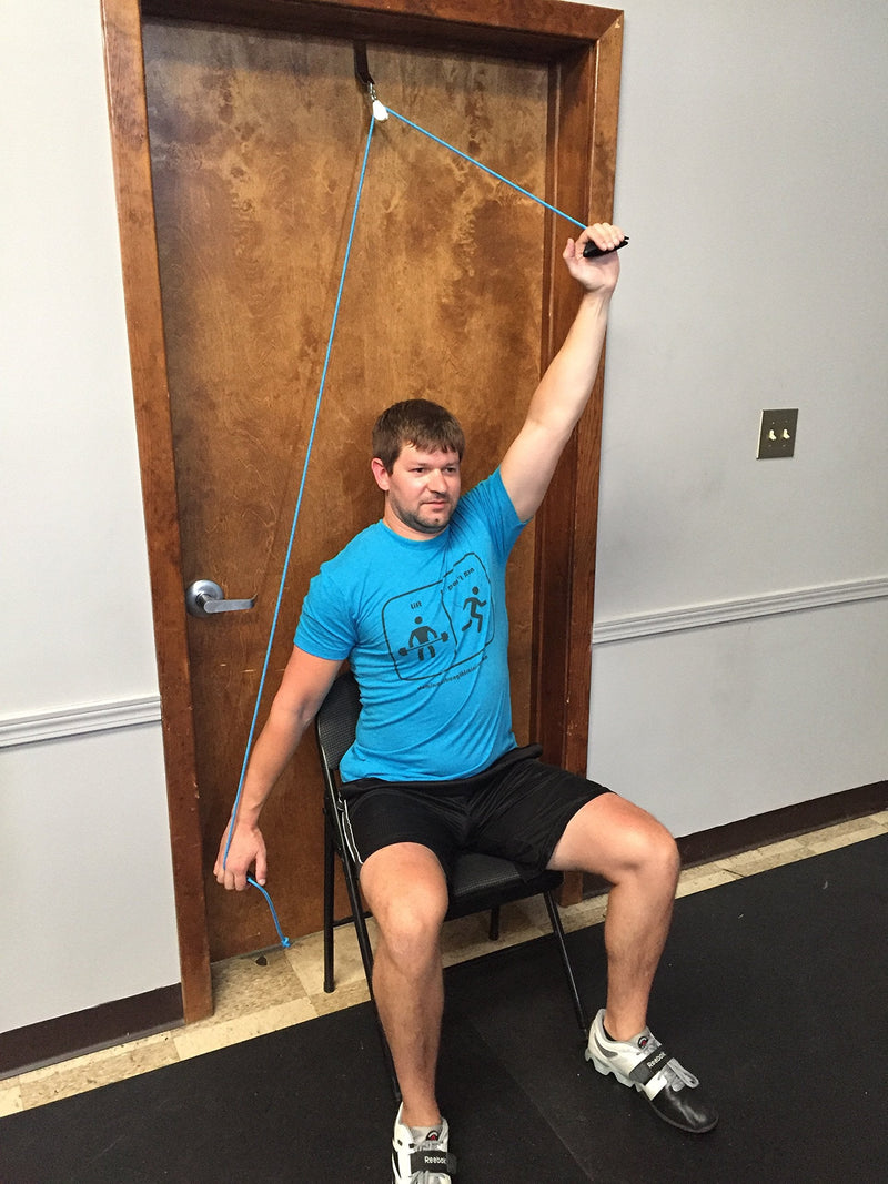 [Australia - AusPower] - Shoulder Pulley System, Over The Door Metal Bracket, Therapists Choice for Physical Therapy 