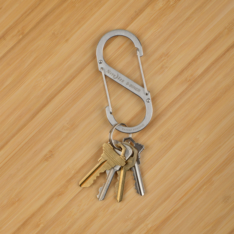 [Australia - AusPower] - Nite Ize, Inc. SB4-A1-3R3 Nite IZE S-Biner Stainless Steel 4, Gated Keys and Gear, 3 Pack, Black/Stainless Dual Carabiner 
