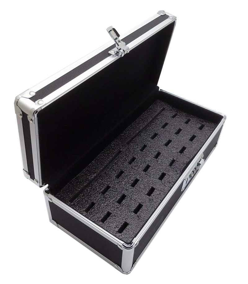 [Australia - AusPower] - Flash USB Thumb Drive Case Memory CardElectronic Accessories Storage Organizer Bag Secure Combination Lock Antistatic Shockproof Foam (Aluminum, 24 USB Slots, 2 HDD Slots) 