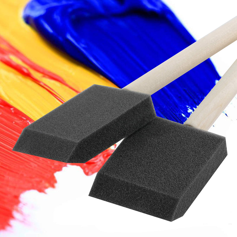 [Australia - AusPower] - Bates- Foam Paint Brushes, 16pcs, 2 Inch, Sponge Brushes, Sponge Paint Brush, Foam Brushes, Foam Brushes for Painting, Foam Brushes for Staining, Paint Sponges, Foam Sponge Brush 