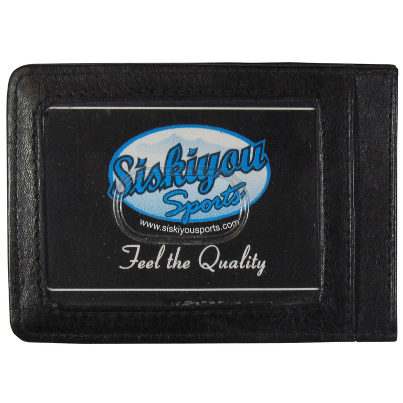 [Australia - AusPower] - Siskiyou Sports Logo Leather Cash and Cardholder Georgia Bulldogs Slim Black 