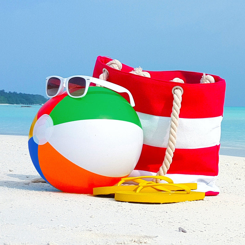 [Australia - AusPower] - 12" Rainbow Colored Party Pack Inflatable Beach Balls - Beach Pool Party Toys (12 Pack) 