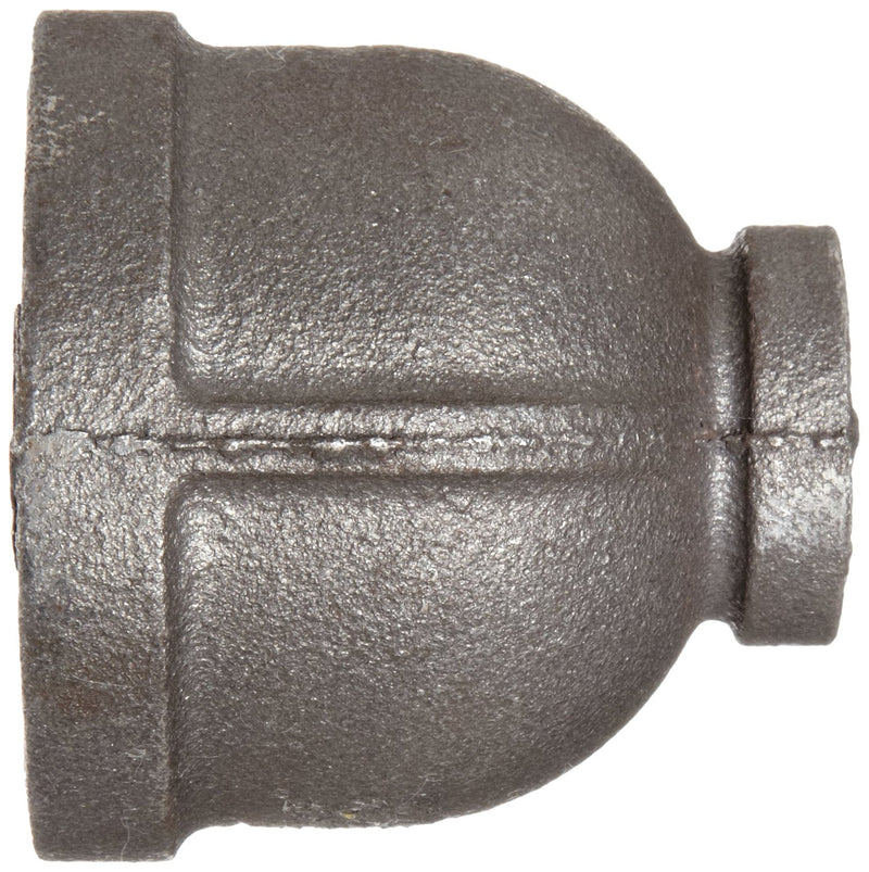 [Australia - AusPower] - Anvil 8700134003, Malleable Iron Pipe Fitting, Reducer Coupling, 1/2" x 3/8" NPT Female, Black Finish 