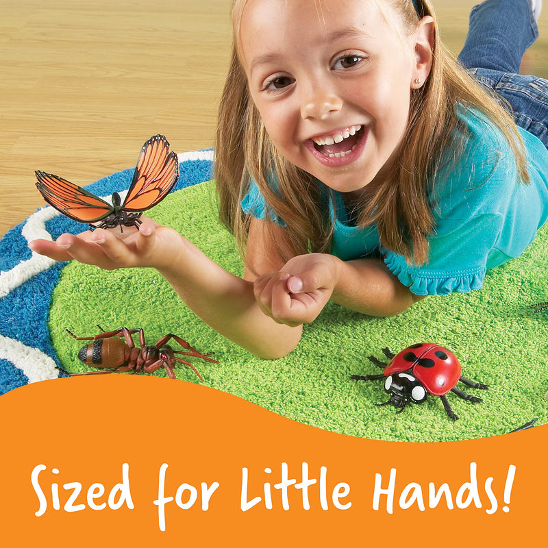 [Australia - AusPower] - Learning Resources Jumbo Insects - 7 Pieces, Ages 3+ Toddler Learning Toys, Animal Toys for Kids, Preschool Science Learning Toys 