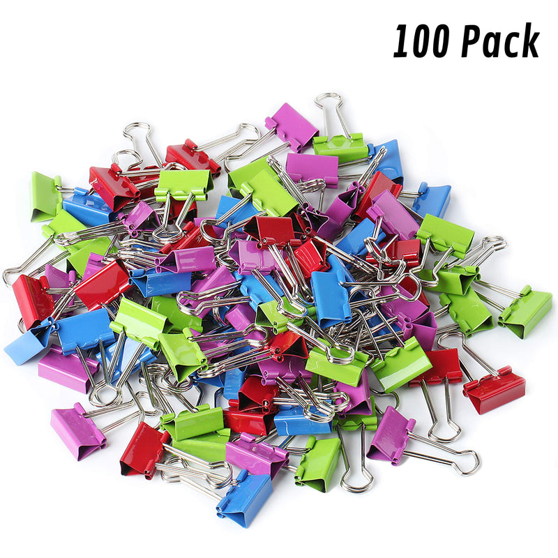 [Australia - AusPower] - Mr. Pen Colored Binder Clips, Small, Pack of 100 