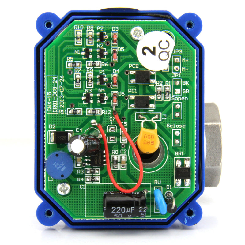 [Australia - AusPower] - Motorized Ball Valve- 1/4" Stainless Steel Ball Valve with Full Port, 9-24V DC and 2 Wire Reverse Polarity by U.S. Solid 