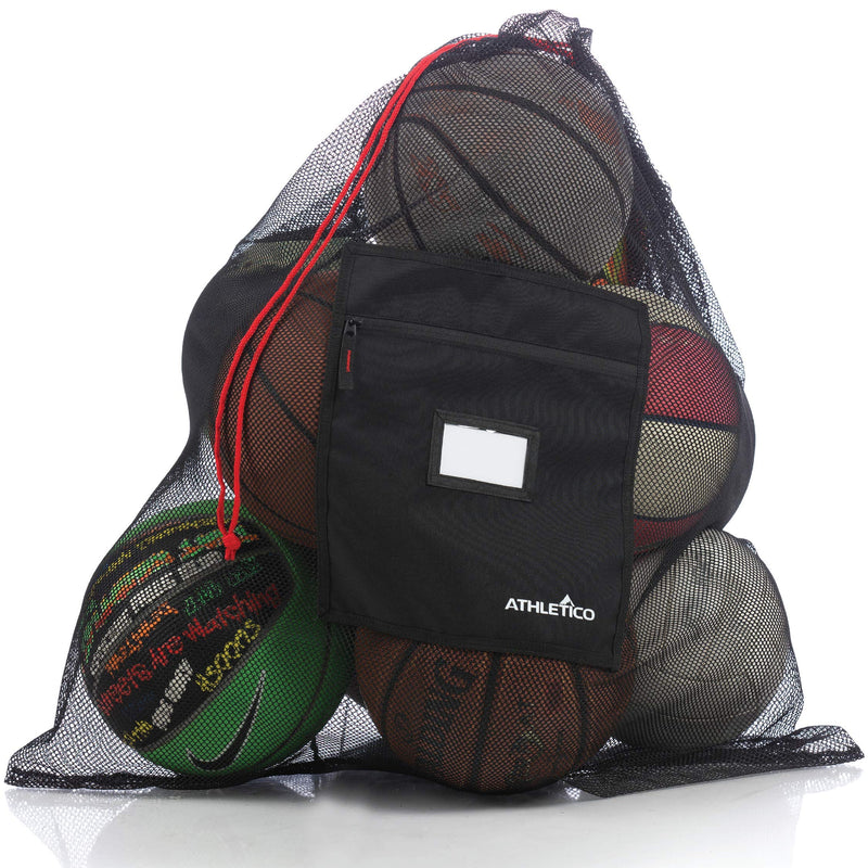 [Australia - AusPower] - Athletico Extra Large Ball Bag - Mesh Soccer Ball Bag - Heavy Duty Drawstring Bags Hold Equipment For Sports Including Basketball, Volleyball, Baseball, Swimming Gear or The Beach 