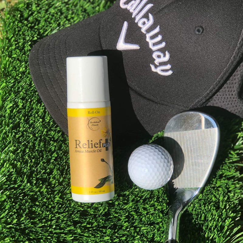 [Australia - AusPower] - Relief Plus Arnica Muscle Oil – Extra Strength Roll On - Cypress, Eucalyptus & Helichrysum Essential Oils & Menthol. All Natural Remedy for Sore Muscles, Aching Joints by Brookethorne Naturals 