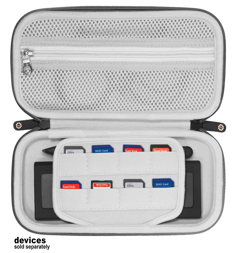 [Australia - AusPower] - getgear Case for Multiple Portable SSDs, Hard Drive, Memory Card, Flash Drive, organizing Solution for Photography Accessories Like Memories Cards, Portable SSD/ Hard Drive, Cords and Others 
