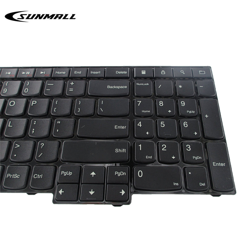 [Australia - AusPower] - SUNMALL Laptop Keyboard Replacement for ThinkPad Edge E530 E530C E535 E545 Series Laptop 15.6 inch with The Number Keys Black US Layout No Backlight 