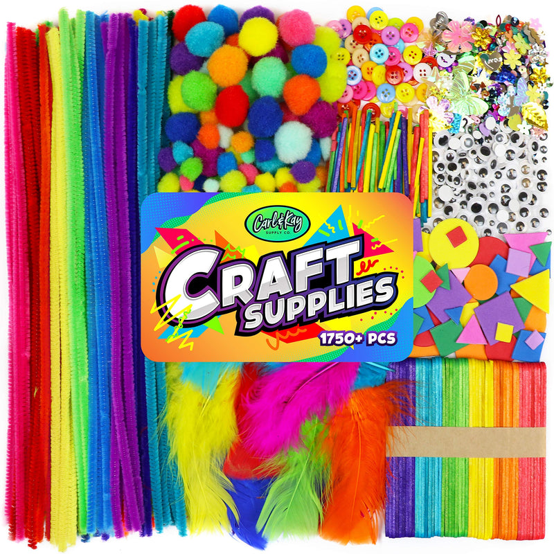 [Australia - AusPower] - Arts & Crafts Supplies for Kids Crafts - Kids Craft Supplies & Materials - Kids Art Supplies for Kids - Arts and Crafts Kit for Kids Craft Kits - Toddler Crafts for Kids Craft Set - Carl & Kay 