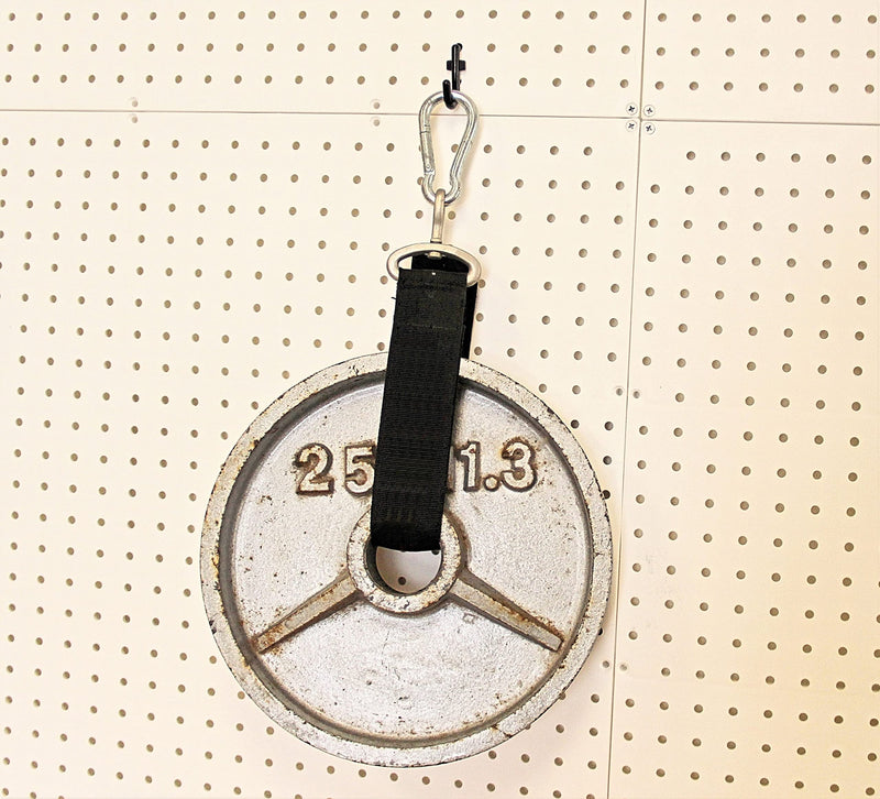 [Australia - AusPower] - WallPeg Locking PEG Hook Kit - 100 L Pegboard Hooks Tool Storage Garage Organizer Choice B/W (100, Black) 