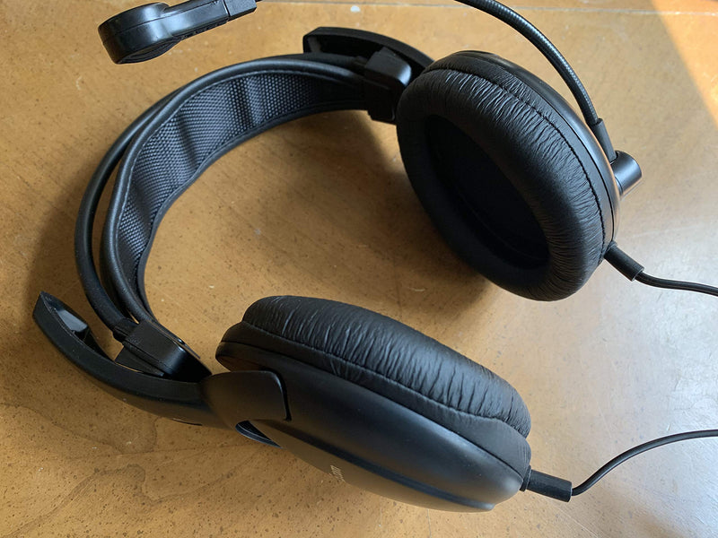 [Australia - AusPower] - Clearcom Double Muff Intercom Headphones with Female XLR Four pin Connector 