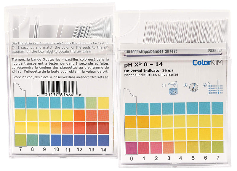 [Australia - AusPower] - pH Strips, 0-14 Scale, for Testing Water pH, Made of Premium Litmus Paper (100 Strips) 