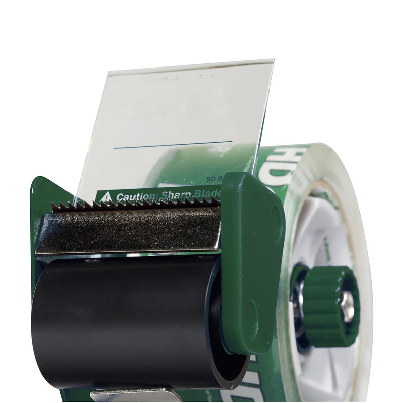 [Australia - AusPower] - Duck Brand Foam Handle Tape Dispenser with HD Clear Packaging Tape, 1.88 Inches x 50 Yards (280737) 1 Roll + Dispenser 54.6 Yards/Roll 