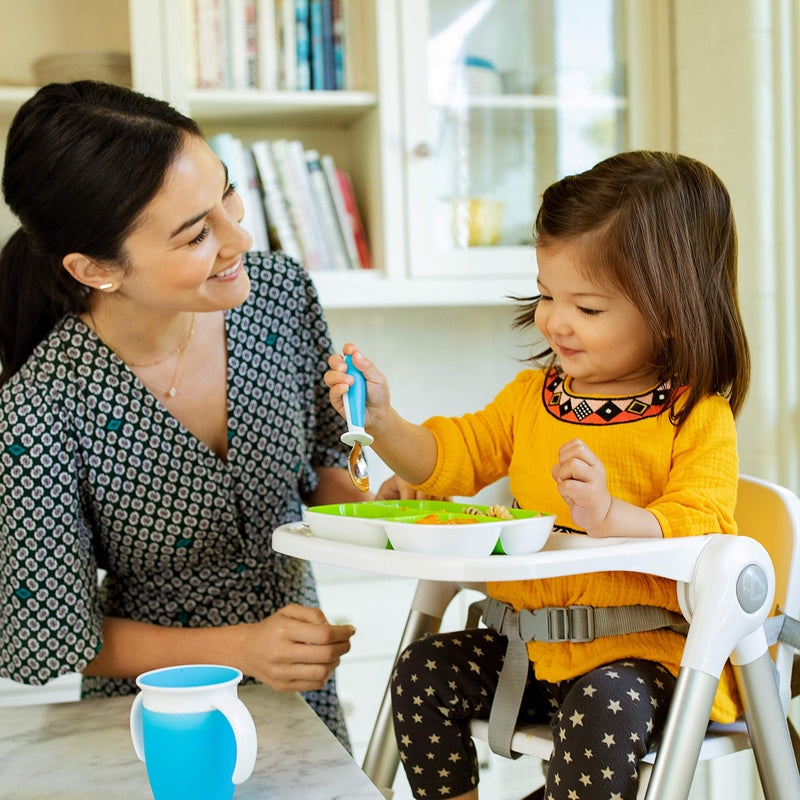[Australia - AusPower] - Munchkin 6 Count Raise Toddler Forks and Spoons, Blue, 12+ 6 Count (Pack of 1) 