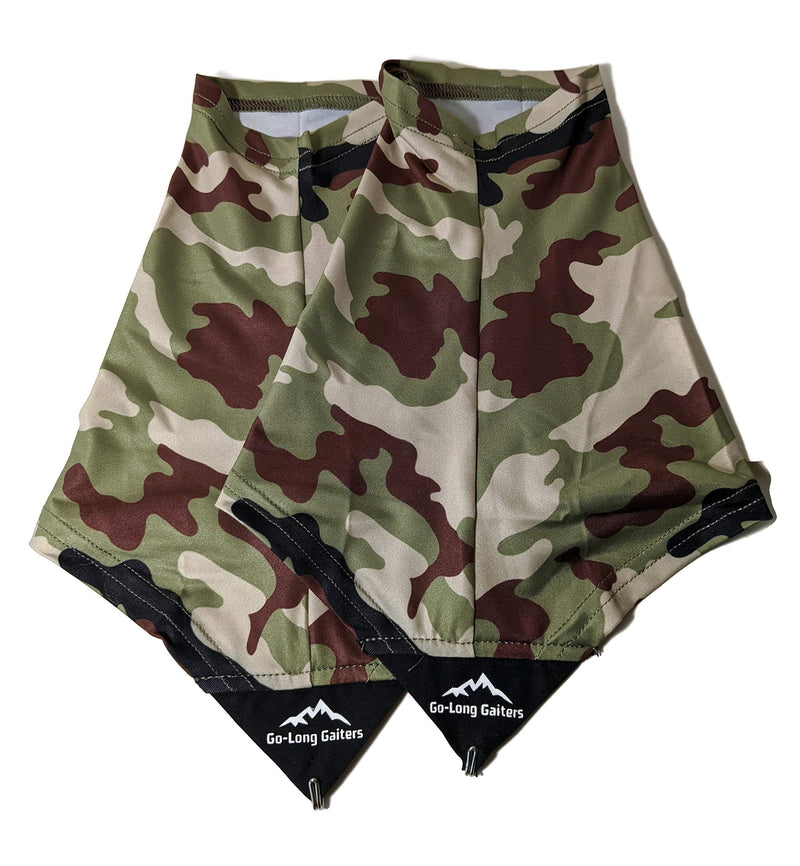 [Australia - AusPower] - Wapiti Designs Go-Long Gaiters Trail Running Shoe Gaiters for Running, Hiking, or Long Distance Backpacking Camo S/M 