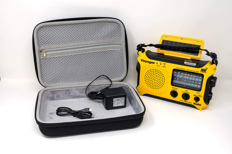 [Australia - AusPower] - Kaito RC500 EVA Hard Shell Storage Case with Double-Zipper and Carrying Handle for The Voyager KA500 Radio 