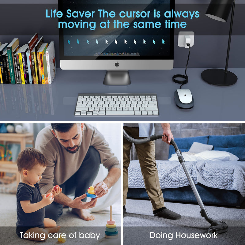 [Australia - AusPower] - HONKID Undetectable Mouse Mover Jiggler with ON/Off Switch and USB Port Drive-Free,Simulate Physical Automatically Mouse Movement,Prevent Computer Laptop Inactive/Lockdown 