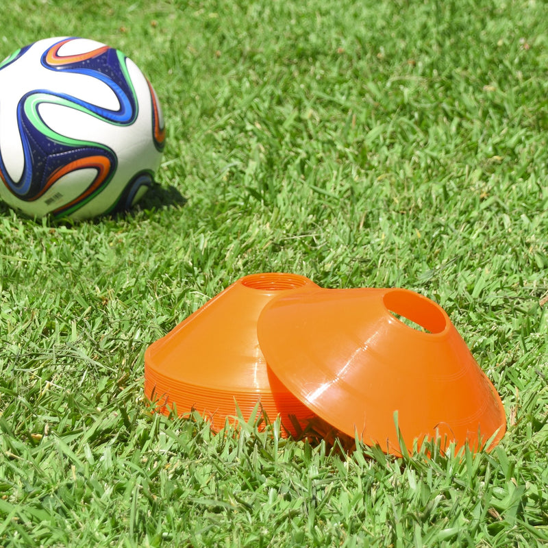 [Australia - AusPower] - GoSports Agility Training Sport Cone 20 Pack with Tote Bag - Low Profile Field Markers for Kids and Adults 