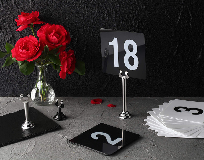 [Australia - AusPower] - New Star Foodservice 23428 Harp Clip Style, Place Card/Table Number Holder, 1.5 inch, Silver, Set of 12 Silver, 12 piece, 1.5-Inch 