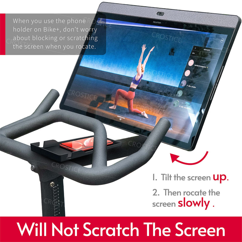 [Australia - AusPower] - Crostice Phone Tray for Peloton, Upgraded Cell Phone Holder for Peloton Bike & Bike+, Accessories for Peloton 
