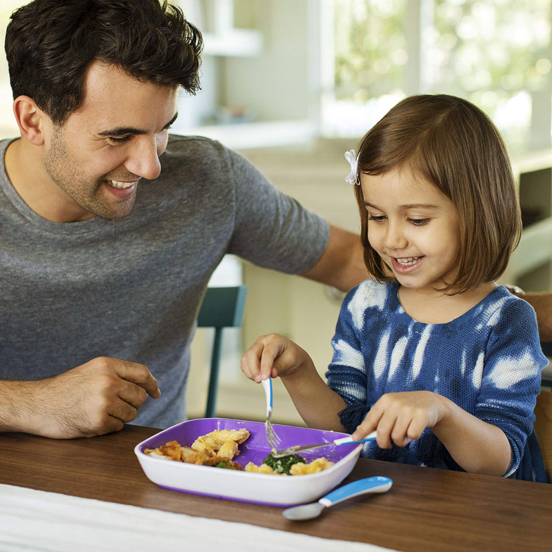 [Australia - AusPower] - Munchkin Splash Toddler Fork, Knife and Spoon Set, 6 Pack, Blue/Green 