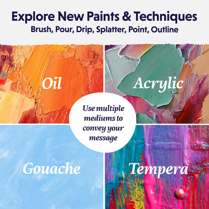 [Australia - AusPower] - Crafts 4 All Canvases for Painting - Blank Canvas Boards, Triple Primed 100% Cotton Canvas Panels for Acrylic, Oil & Watercolor Paint | Bulk Art Panels, Black/White Canvas - 12 Pack, 4x6 / 5x7 White 