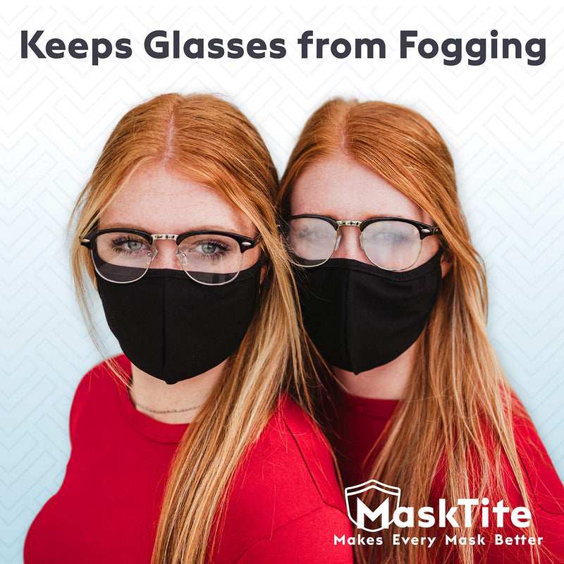 [Australia - AusPower] - MaskTite – Face Mask Tape, No Fogging Glasses. No Slipping Masks. No Gaps. Made in USA. Gentle, Medical-Grade, Hypoallergenic, Latex Free, Double-Sided Tape 36 Precut Strips. Works with Any Mask. 