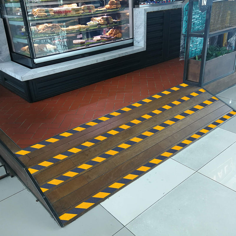 [Australia - AusPower] - LifeGrip Anti Slip Traction Tape, 2 Inch x 60 Foot, Best Grip, Friction, Abrasive Adhesive for Stairs, Safety, Tread Step, Indoor, Outdoor, Caution Yellow/Black 2" X 60' 