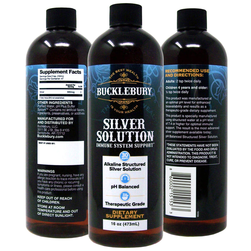 [Australia - AusPower] - Structured Liquid Silver Solution 30ppm - Colloidal Silver Liquid an Immune Support Supplement, Mineral Alkaline Colloidal Silver Water Supports Immune Health, 16oz 