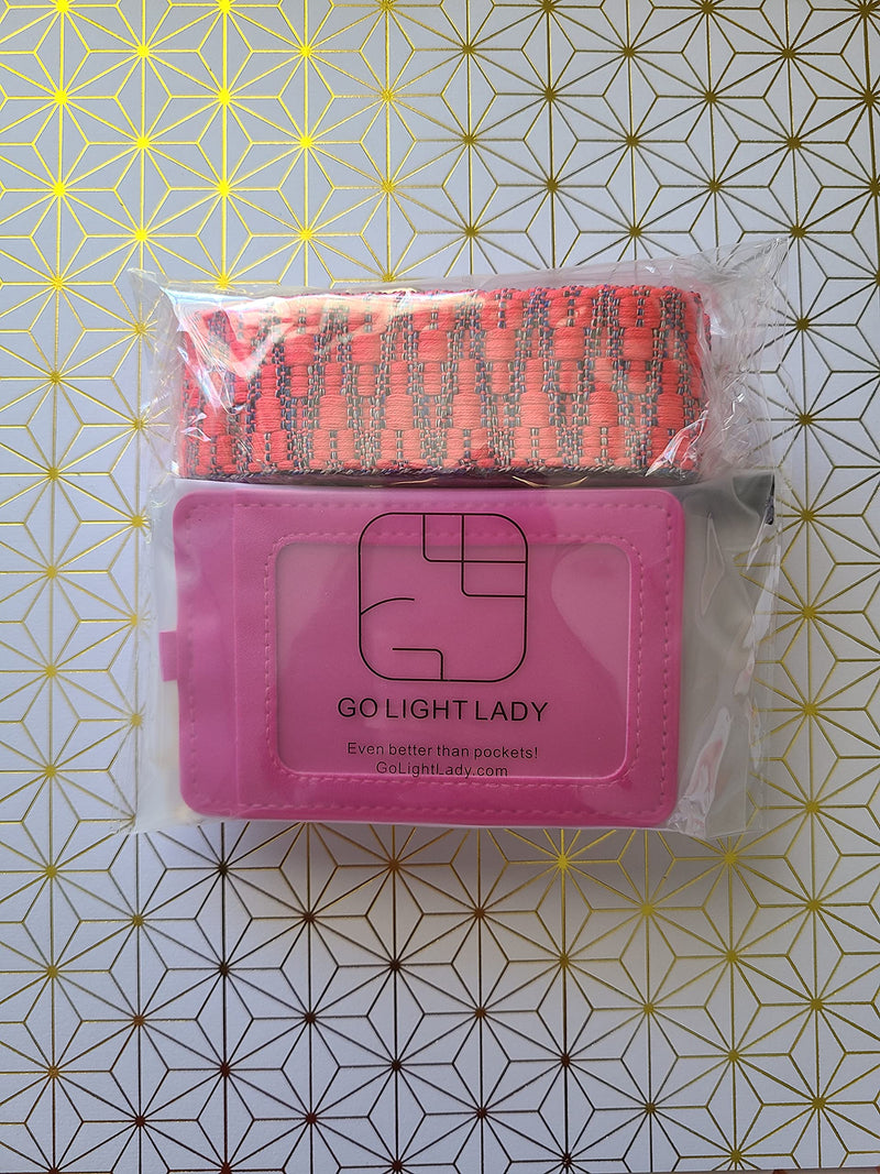 [Australia - AusPower] - Go Light Wild Pink by GO LIGHT LADY Phone Strap with Keychain and Cardholder, Compatible with Any Phone case, Adjustable Strap Style: Wild Pink 