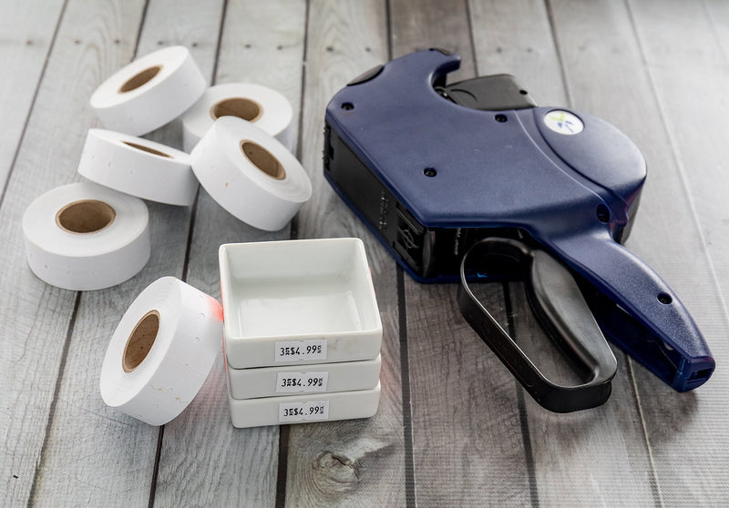 [Australia - AusPower] - Perco 1 Line White Labels - 1 Sleeve, 8,000 Blank Price and Date Gun Labels for Perco 1 Line Price and Date Guns 1 Line Labels White - 1 Sleeve 