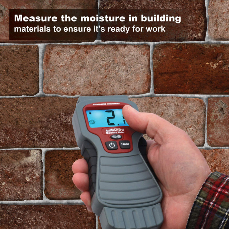 [Australia - AusPower] - Calculated Industries 7440 AccuMASTER XT Digital Moisture Meter | Handheld |Pin Type | Backlit LCD Display | Detects Leaks, Damp and Moisture in Wood, Walls, Ceilings, Carpet and Firewood Pin-Type, Backlit LCD Sensors 