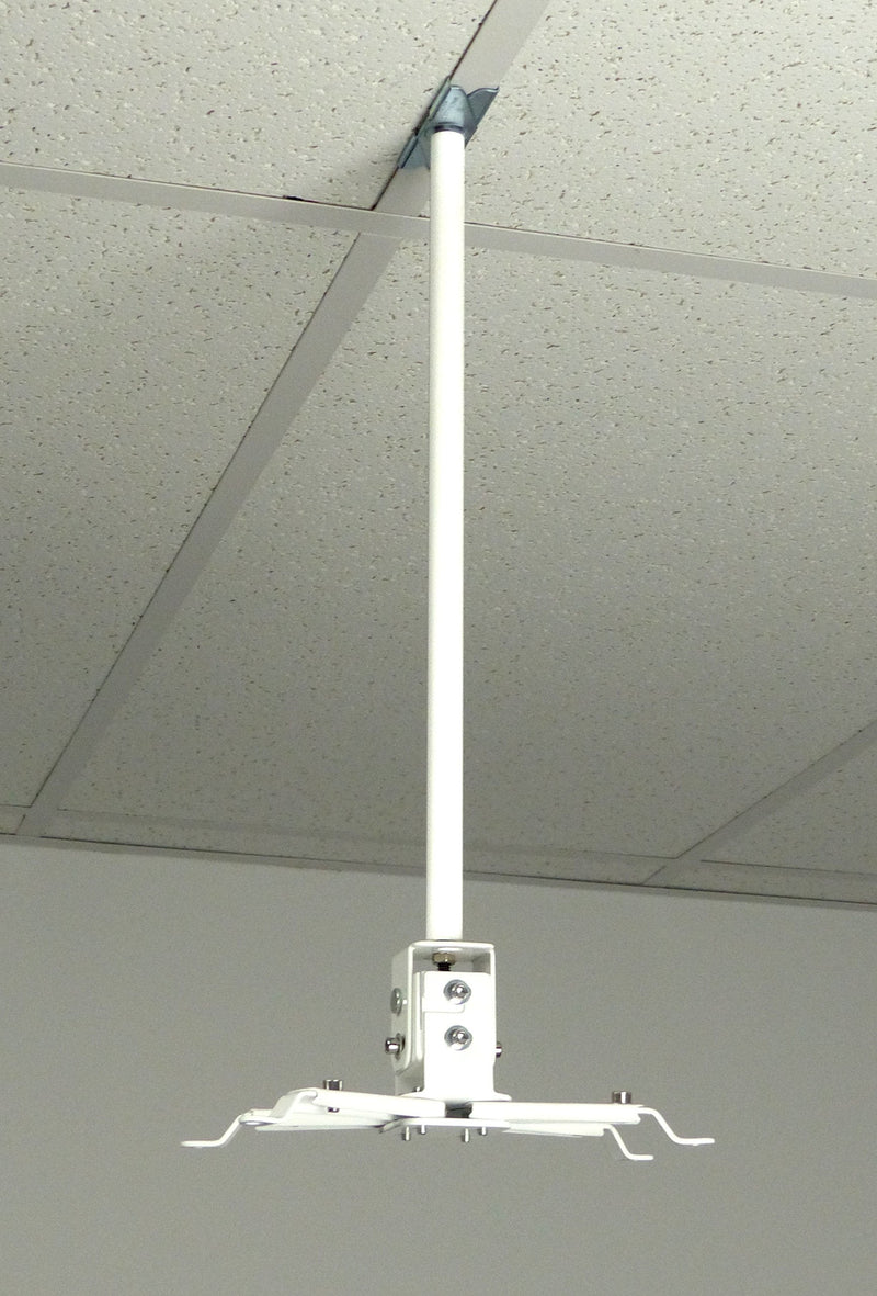 [Australia - AusPower] - ALZO Suspended Drop Ceiling Video Projector Mount with Scissor Clamp for T-Bar Attachment 