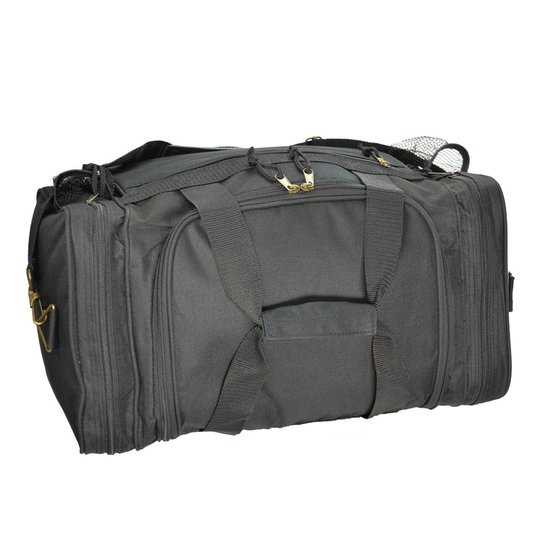 [Australia - AusPower] - DALIX 17" Duffle Bag Dual Front Mesh Pockets (Black Gold Gray Dark Green Navy Blue Maroon Royal Blue Orange Pink Purple Red White Black 