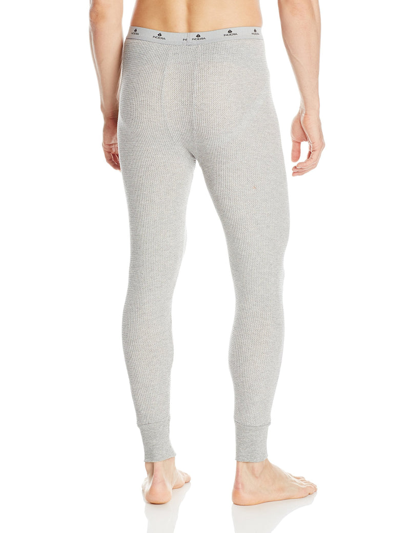 [Australia - AusPower] - Indera Men's Traditional Long Johns Thermal Underwear Pant Small Heather Grey 