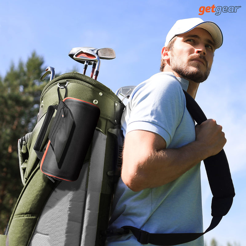 [Australia - AusPower] - getgear case for Bushnell Wingman GPS Speaker, Convenient Carrying Solution with Featured Handle and Detachable Accessories Pouch 