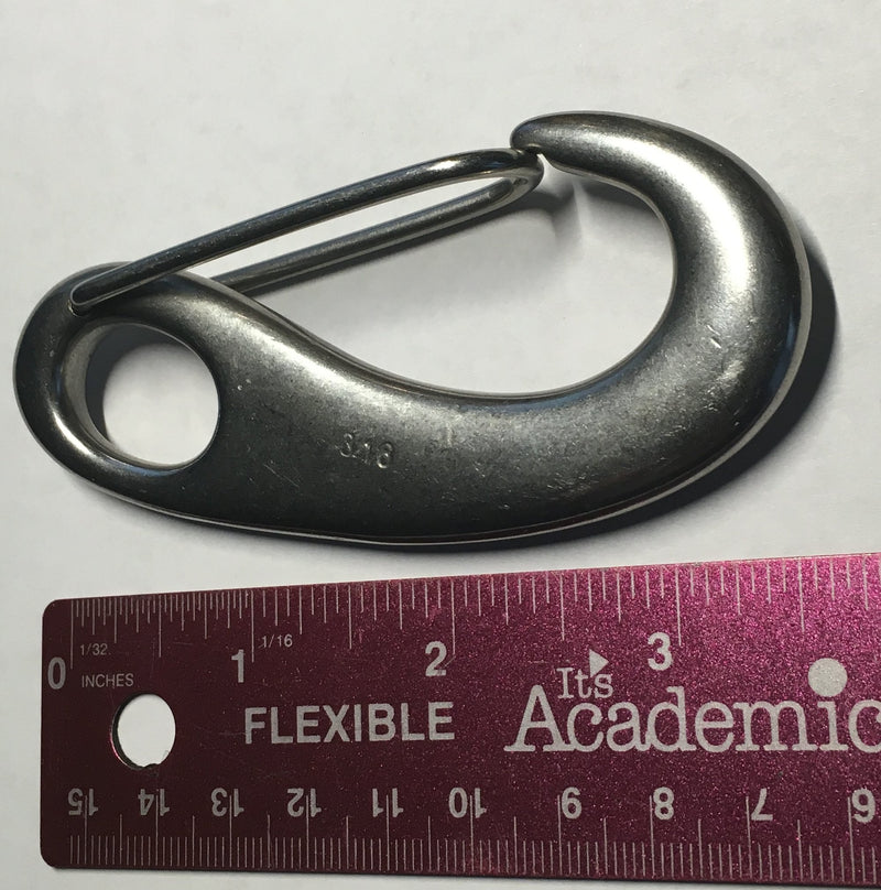 [Australia - AusPower] - 2 Pieces Stainless Steel 316 Spring Snap Lobster Claw 4" Marine Grade 