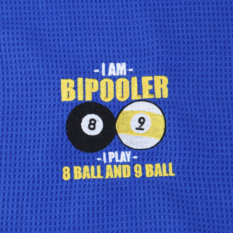 [Australia - AusPower] - MEIKIUP Billiards Billiard Cue Towel 8-Ball Pool Cue Clean Towel Billiard Pool Player Gift Embroidered Billiards Towel I Am A Bipooler I Play 8 Ball and 9 Ball (Play 8 Ball and 9 Ball) 
