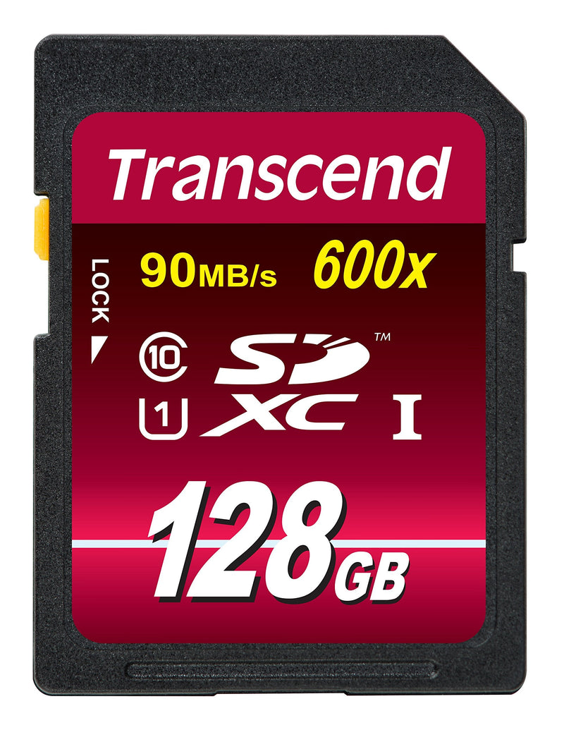 [Australia - AusPower] - Transcend 128GB SDXC Class 10 UHS-1 Flash Memory Card Up to 90MB/s (TS128GSDXC10U1) 128 GB Standard Packaging 