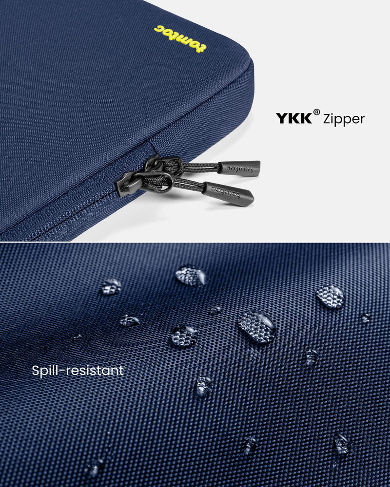 [Australia - AusPower] - tomtoc 360 Protective Laptop Sleeve Set for 15-inch New MacBook Air M2 A2941 2023, 15 Inch Microsoft Surface Laptop 5/4/3, Dell XPS 15 Plus, Water-Resistant Laptop Case Bag Navy Blue 