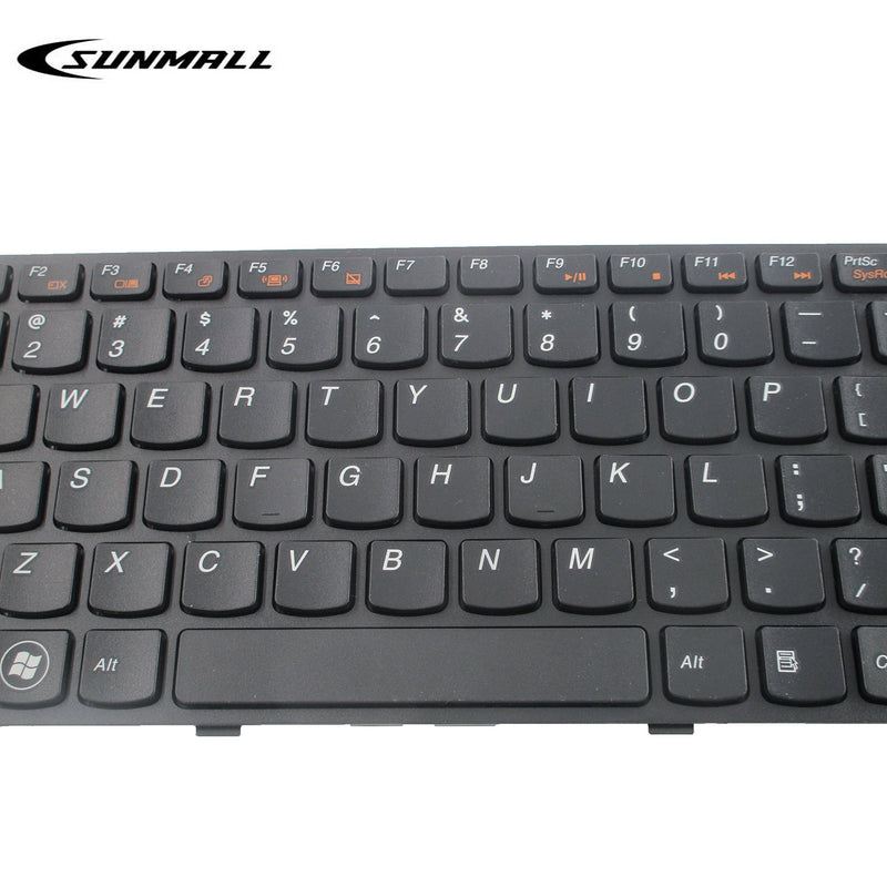 [Australia - AusPower] - SUNMALL New Keyboard Replacement with Frame for IBM LenovoIdeapad G570 Z560 Z560A Z560G G575 G780 G770 Z565 Series Laptop/Notebook Black US Layout 