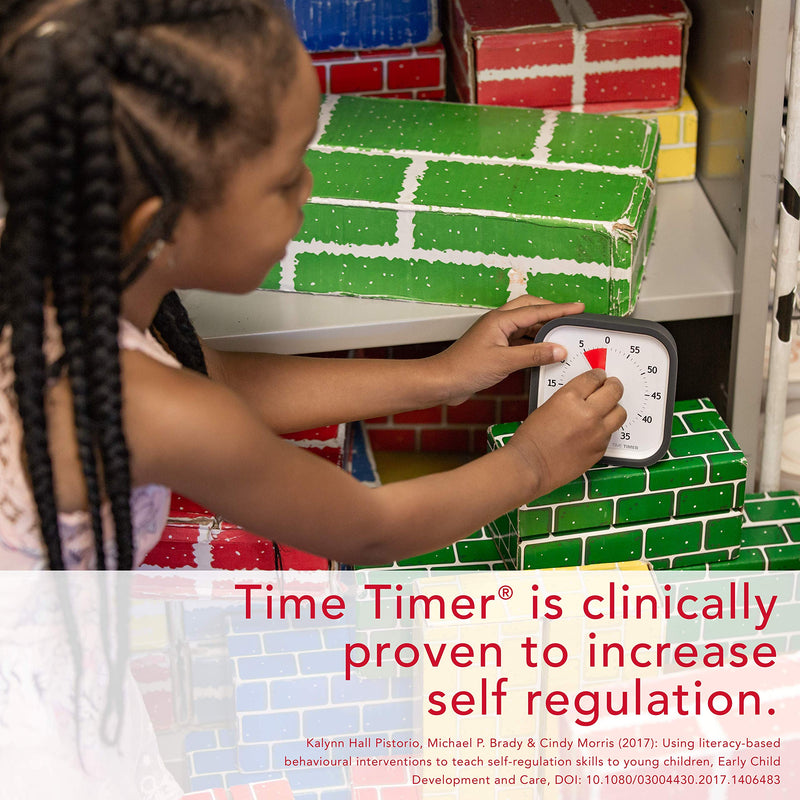 [Australia - AusPower] - TIME TIMER MOD (Charcoal), A Visual Countdown 60 Minute Timer for Classrooms, Meetings, Kids and Adults Office and Homeschooling Tool with Silent Operation and Interchangeable Silicone Cover MOD Timer Charcoal Gray 