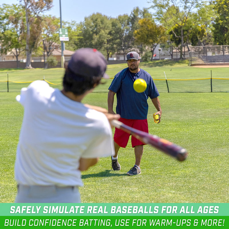 [Australia - AusPower] - GoSports Foam Training Baseball 12 Pack - Regulation Size Foam Baseballs for Soft & Safe Throwing, Catching and Batting Practice 