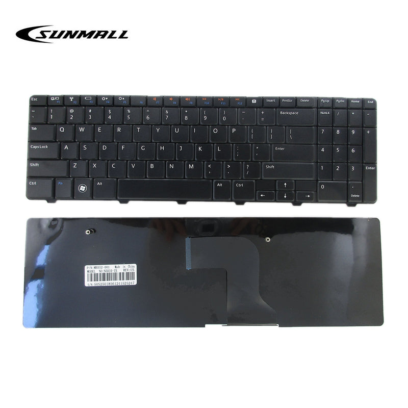 [Australia - AusPower] - SUNMALL New Laptop Keyboard Compatible with Dell Inspiron 15R 5010 M5010 M501R N5010 09GT99 NSK-DRASW 96DJT 096DJT NSK-DRASW Series Black US Layout 