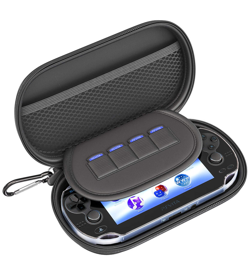 [Australia - AusPower] - Skywin Kit for PS Vita - PS Vita Carry Case, Charging Cable, and Micro SD Memory Card Adapter Compatible with PS Vita 1000/2000 3.6 or HENkaku System 